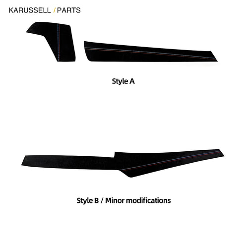 Style A and Style B trim shapes