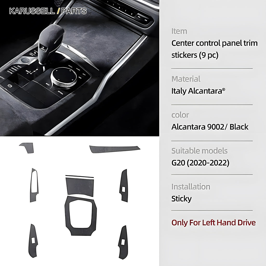 9 piece centre console kit, left hand drive