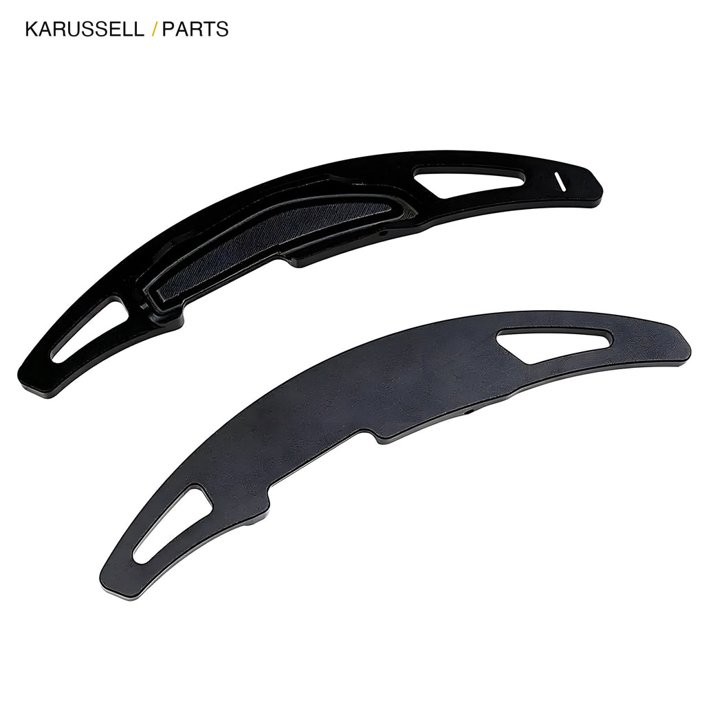 Black paddle extensions pair