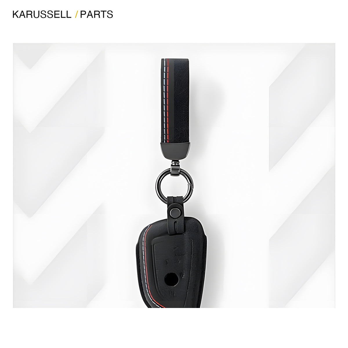Microsuede keychain strap
