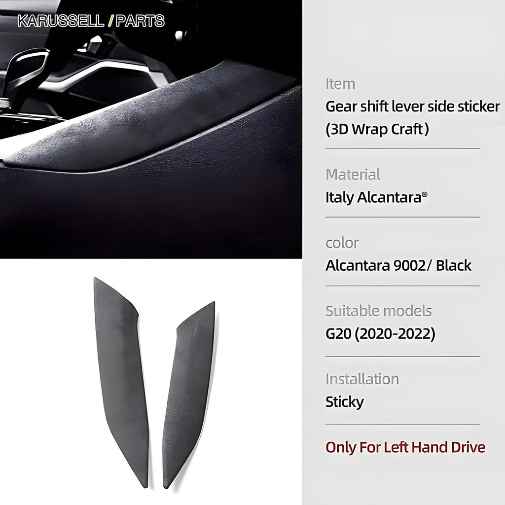 Gear side panels, left hand drive