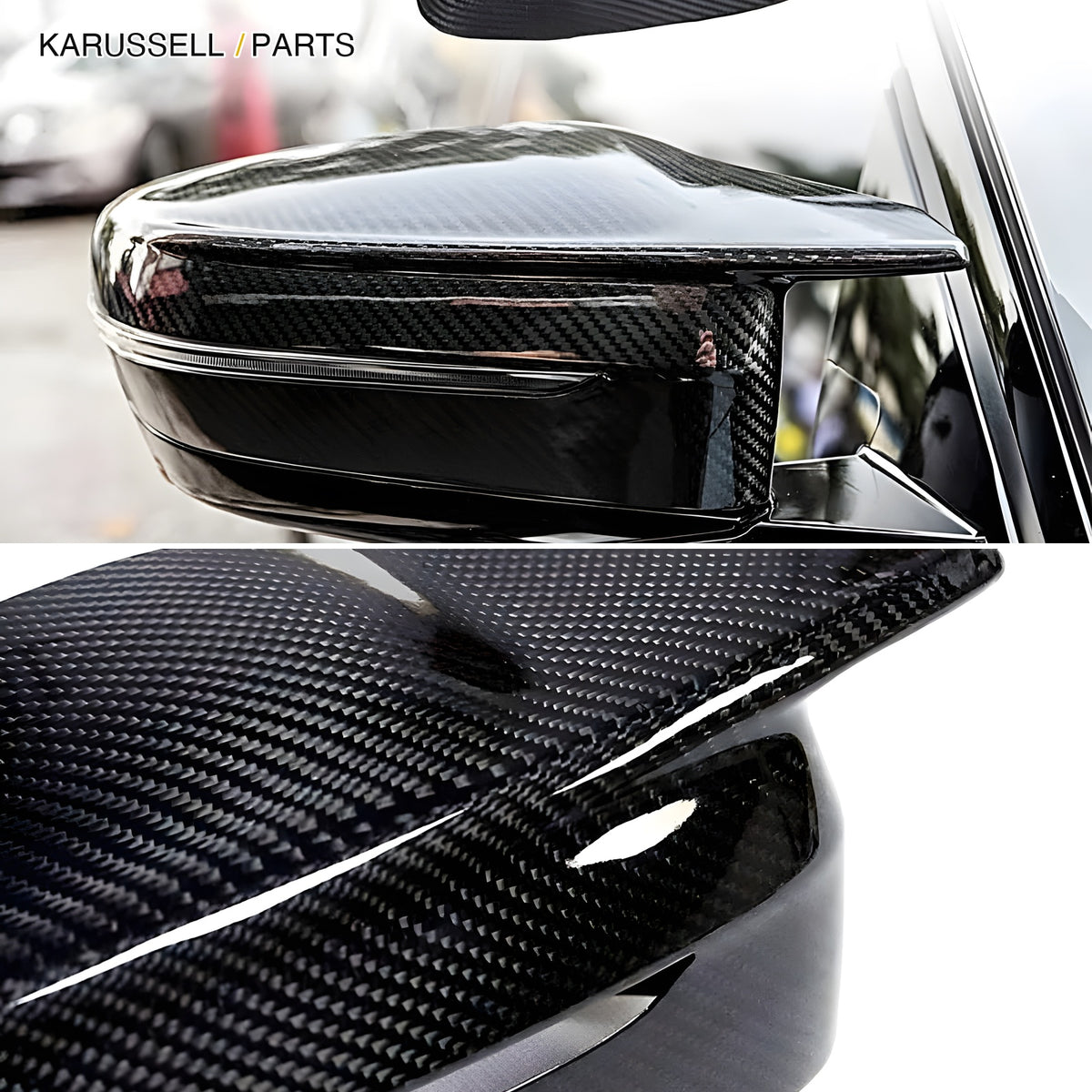 Dry carbon mirror caps for BMW G80 M3 G82 M4 G87 M2, pair